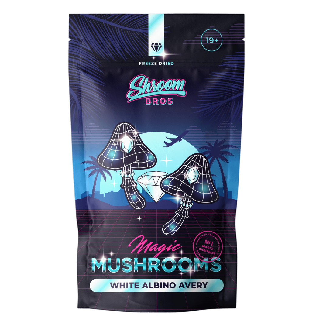 White Albino Avery mushrooms