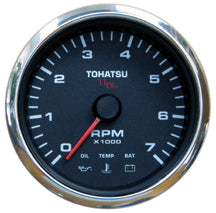 Tohatsu Tachometer - TLDI & 40/50 4STR Remote Models - Black Face